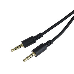 Avis PremiumCord Câble Jack 3,5 mm 4 pôles pour Transmission Audio et vocale, Permet l'utilisation d'un Microphone, AUX Casque Audio câble de Connexion M/M Longueur 2 m