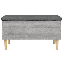 Maison Chic Banc de rangement | Meuble de rangement d'Entrée | Coffres d'Intérieur sonoma gris 82x42x46 cm bois d'ingénierie -MN22637 pas cher