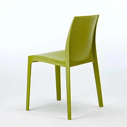 Acheter 22 Chaises Rome Grand Soleil en polypropylène empilables pour bar et café, Couleur: Anis vert