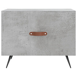 Acheter vidaXL Table basse gris béton 50x50x40 cm bois d'ingénierie