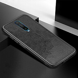 Wewoo Coque Pour Xiaomi Redmi K30 Mandala Housse en tissu gaufré PC + TPU de téléphone portable avec fonction magnétique et dragonne noir