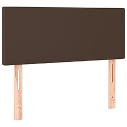 vidaXL Tête de lit Marron 80x5x78/88 cm Similicuir