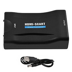 Universal Adaptateur HD vers HDMI Vidéo Audio Convertisseur haut de gamme USB Câble TV DVD Noir