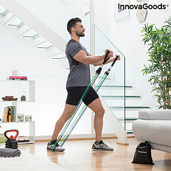 InnovaGoods Lot de 3 Bandes de résistance avec Accessoires et Guide d'exercice Tribainer (Pack de 3) Entraînement, Adultes Unisexe, Multicolore (Multicolore), Taille Unique