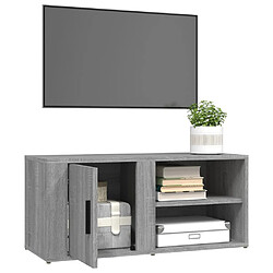 Acheter vidaXL Meubles TV 2 pcs Sonoma gris 80x31,5x36 cm Bois d'ingénierie