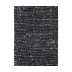 Thedecofactory VIKING - Tapis à poils longs effet soyeux gris 190x200