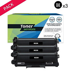 TONER SERVICES Compatible Samsung 111S Pack 3 Toners Noir SU810A (MLT-D11S1)