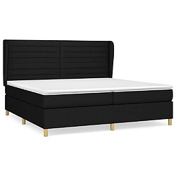 Maison Chic Lit Adulte - Lit simple Lit à sommier tapissier avec matelas moelleux - Meuble de Chambre - Noir 200x200 cm Tissu -MN16263