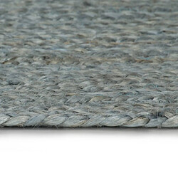 Decoshop26 Tapis fait à la main Jute Rond 150 cm Vert olive DEC023465 pas cher