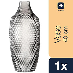 LEONARDO HOME 018676 Poesia Vase de 40 cm, Gris