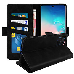 Avizar Housse Samsung Galaxy S10 Lite Étui Folio Porte-carte Fonction Support Noir