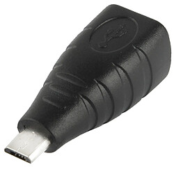 Wewoo Adaptateur noir micro USB mâle vers USB BF