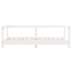 Maison Chic Lit simple Cadre de lit pour enfant,Lit d'Enfant Moderne blanc 70x140 cm bois de pin massif -MN20397 pas cher