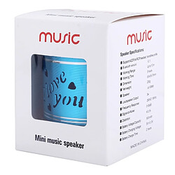 Wewoo Mini enceinte Bluetooth bleu Mini Haut-Parleur Stéréo Portable, avec Micro Intégré et LED RGB, Appels Mains Libres & Carte TF & AUX IN, Distance Bluetooth: 10m pas cher