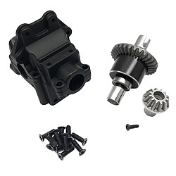 Fit For WLTOYS 144001 1:14 RC Car Gearbox Housing + Differential Gear Black