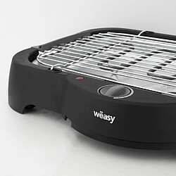 Avis Barbecue Electrique - Grillade WEASY GBE42 Grill BBQ électrique a poser ou sur pieds-41,5x24cm-Température réglable-2000W -Plateau amovible-Pieds anti-déra