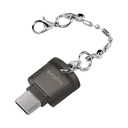 LogiLink Lecteur de cartes USB 2.0, porte-clé, noir ()