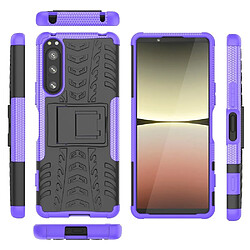 Htdmobiles Coque pour Sony Xperia 5 IV 5G - housse etui rigide anti choc + film ecran - MAUVE