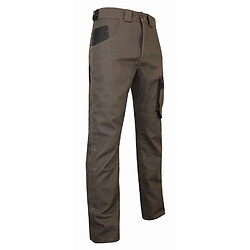 Pantalon Terreau 300gr Sans poche genoux LMA Taupe / Noir - T.44 - 1490 T44