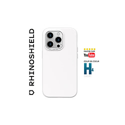 RhinoShield Coque Compatible avec [iPhone 15 Pro Max] SolidSuit - Coque Fine avec Technologie d'absorption des Chocs et Finition Premium Mate - Blanc