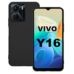 Htdmobiles Coque pour Vivo Y16 - housse etui silicone gel fine + film ecran - NOIR