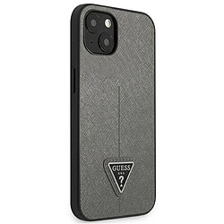 Acheter Guess Maroquinerie Guess Saffiano Triangle Logo Case - Coque pour iPhone 13 (Argent)