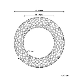 Avis Beliani Miroir BOURDON Métal Doré