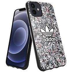 Adidas Coque Silicone pour iPhone 12 Motif Floral Bords Surélevés Multicolore