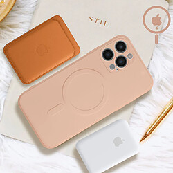 Avis Avizar Coque Magsafe iPhone 12 Pro Max Silicone Soft-touch Mag Cover rose gold