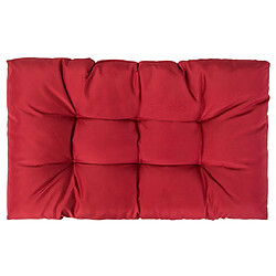 Avis Decoshop26 Coussins de palette canapé de sol 3 pièces en tissu rouge DEC021571