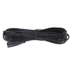 IEC 320 C8 Mâle à C7 Femelle Convertisseur Adaptateur Extension Cable d'Alimentation 5 Mètre