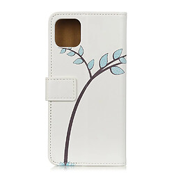 Etui en PU impression de motifs deux petits hiboux pour votre Apple iPhone 12 Max/12 Pro 6.1 pouces