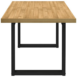 Avis vidaXL Table à manger NOAIN pieds en forme de U 160x90x75cm massif pin