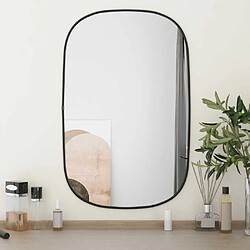 vidaXL Miroir mural Noir 70x45 cm