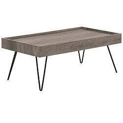 Beliani Table basse MDF Taupe WELTON