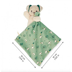 Avis Kaloo Doudou Carre douceur Chien Vert - 18 cm