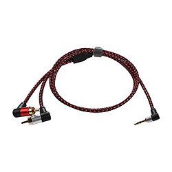 3,5 Mm Mâle à 2 RCA Mâle Câble Audio Stéréo Câble Adaptateur Séparateur Y 1 Mètre