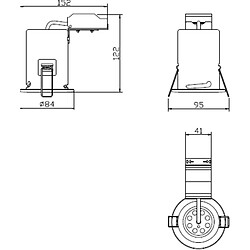 KNIGHTSBRIDGE Downlight fixe coupe-feu GU10 - Blanc 230V IP65 35W