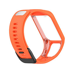 Bracelet de montre Accessoires montre connecté pour Tomtom4 - Orange carotte