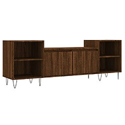 Maison Chic Meuble TV scandinave - Banc TV pour salon Chêne marron 160x35x55 cm Bois d'ingénierie -MN20308