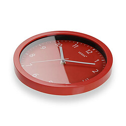 Horloge Murale Versa Rouge Plastique 4 x 25 x 25 cm