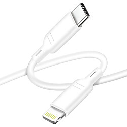 Bluestar Blue Star Câble USB C vers Lightning Power Delivery Transfert de Fichiers 1.2m Blanc