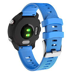 Acheter Wewoo Bracelet pour montre connectée de en silicone Smartwatch Garmin Forerunner 245 bleu ciel