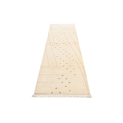 Avis Vidal Tapis de couloir en laine 295x81 beige Darya