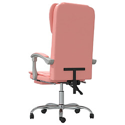 Acheter vidaXL Fauteuil inclinable de bureau Rose Similicuir