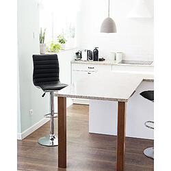 Beliani Tabouret de bar Set de 2 Noir LUCERNE