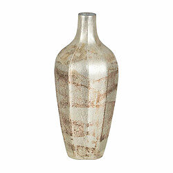 BigBuy Home Vase Blanc Verre 11 x 11 x 25 cm