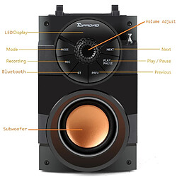 Avis Universal Haut-parleur Bluetooth Portable High Power Stéréo Subwoofer Support for Heavy Subwoofer | Haut-parleur Portable (Noir)