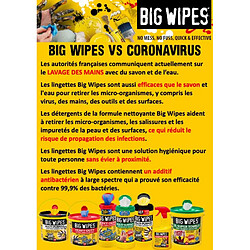 Lingettes Heavy Duty BIG WIPES - boîte de 120 - 6404101