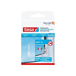 TESA Languettes adhésives - Pour verre et surfaces transparentes - Charge supportée : 0,2 Kg